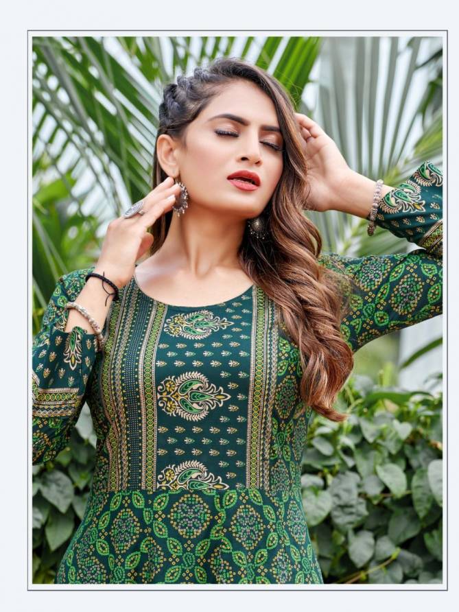 Sunlight 1 New Exclusive Wear Rayon Printed Designer Kurti Collection
